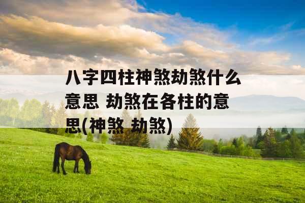 八字四柱神煞劫煞什么意思 劫煞在各柱的意思(神煞 劫煞) 八字四柱神煞劫煞什么意思 劫煞在各柱的意思(神煞 劫煞)