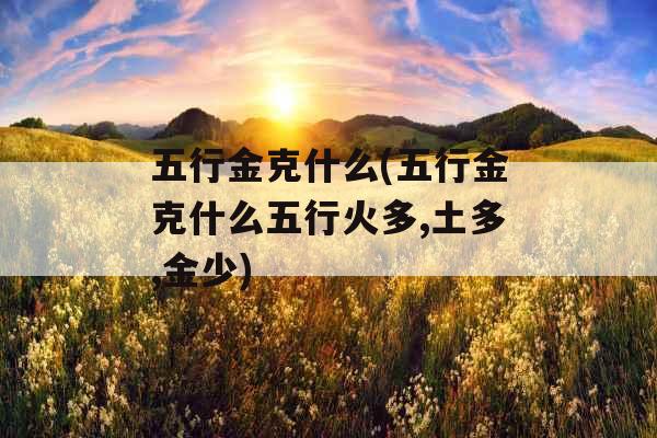 五行金克什么(五行金克什么五行火多,土多,金少)