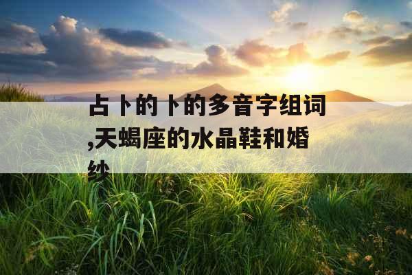 占卜的卜的多音字组词,天蝎座的水晶鞋和婚纱