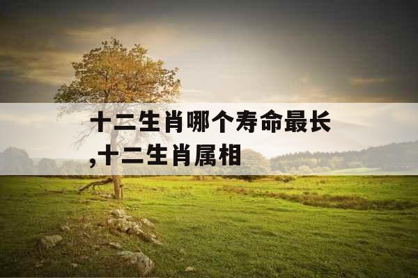 十二生肖哪个寿命最长,十二生肖属相 十二生肖哪个寿命最长,十二生肖属相