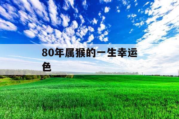 80年属猴的一生幸运色