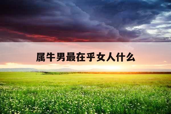 属牛男最在乎女人什么