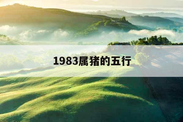 1983属猪的五行