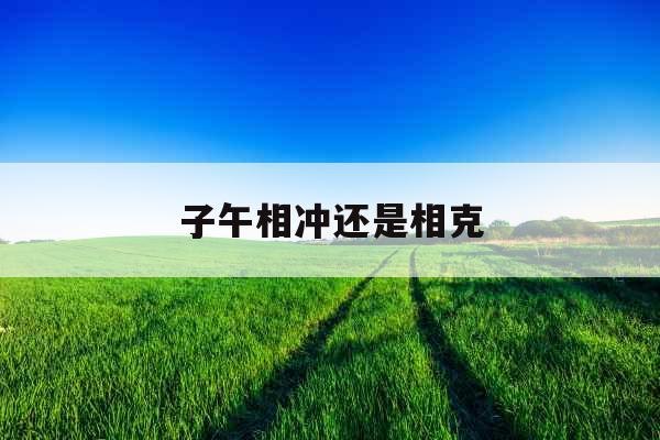 子午相冲还是相克