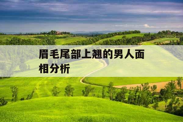 眉毛尾部上翘的男人面相分析