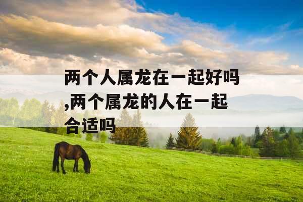 两个人属龙在一起好吗,两个属龙的人在一起合适吗