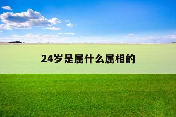 24岁是属什么属相的