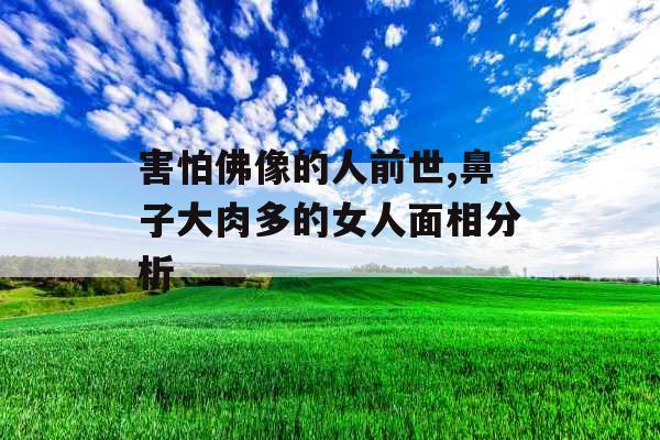 害怕佛像的人前世,鼻子大肉多的女人面相分析