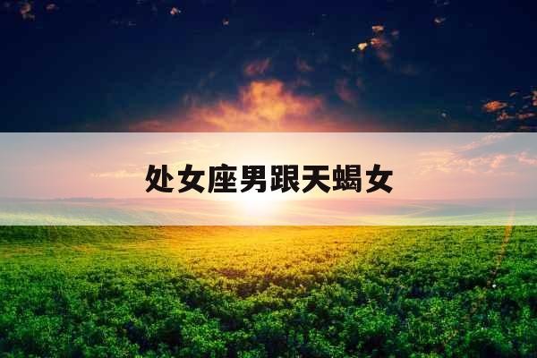 处女座男跟天蝎女