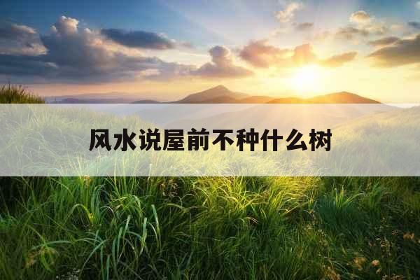 风水说屋前不种什么树