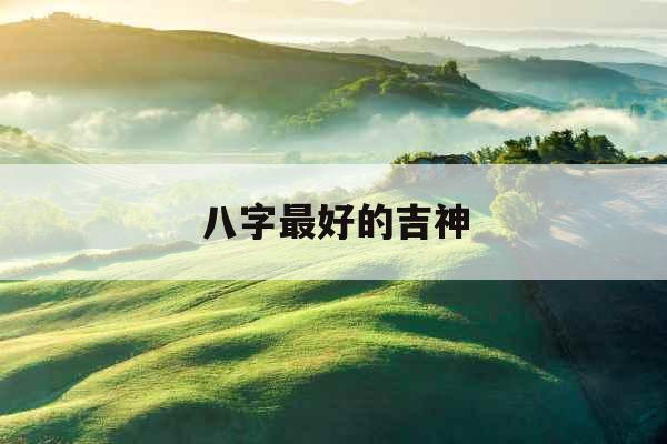 八字最好的吉神