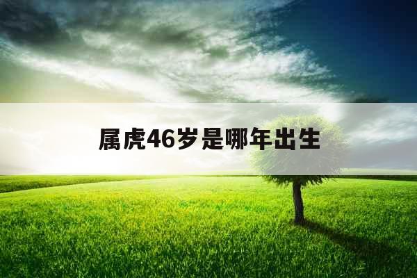 属虎46岁是哪年出生