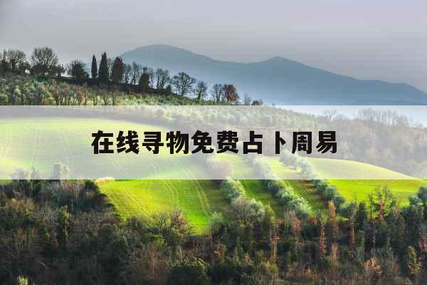 在线寻物免费占卜周易