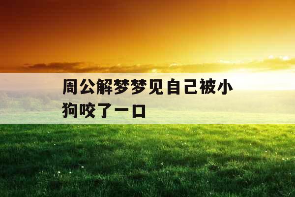 周公解梦梦见自己被小狗咬了一口