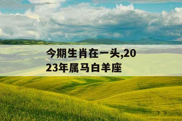 今期生肖在一头,2023年属马白羊座