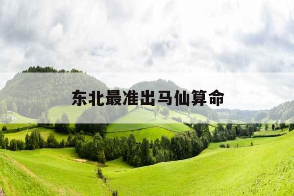 东北最准出马仙算命 东北最准出马仙算命