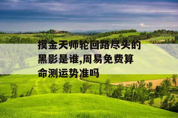 摸金天师轮回路尽头的黑影是谁,周易免费算命测运势准吗