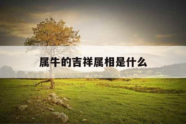 属牛的吉祥属相是什么 属牛的吉祥属相是什么