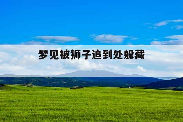 梦见被狮子追到处躲藏 