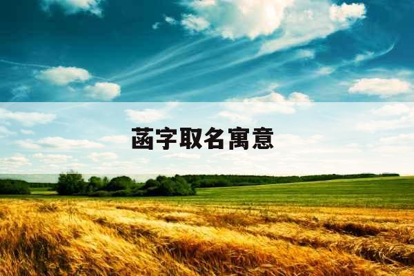 菡字取名寓意 菡字取名寓意