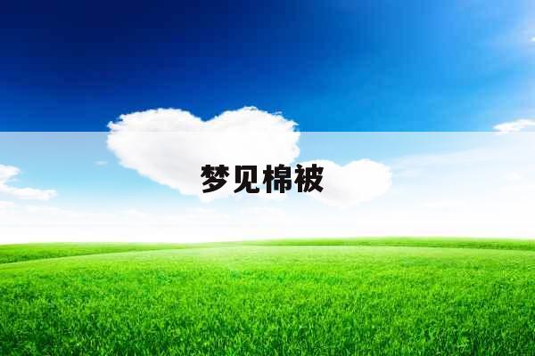 梦见棉被 