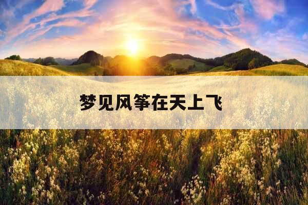 梦见风筝在天上飞 梦见风筝在天上飞
