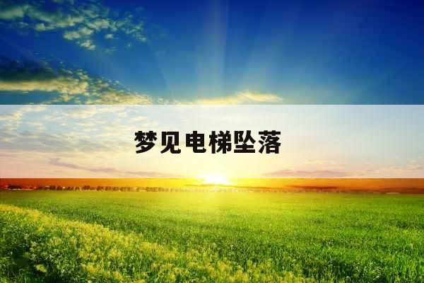 梦见电梯坠落 