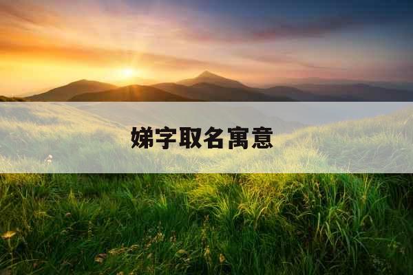 娣字取名寓意 娣字取名寓意