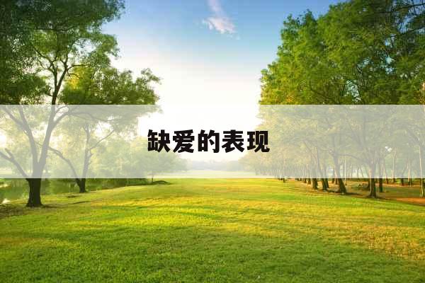 缺爱的表现 