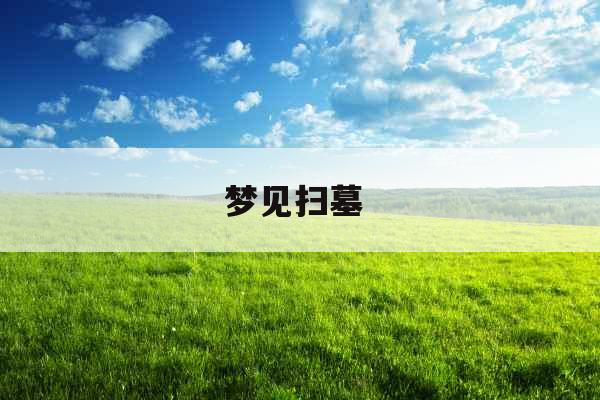 梦见扫墓 
