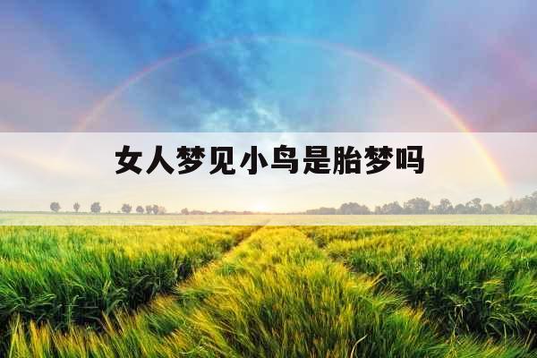 女人梦见小鸟是胎梦吗 