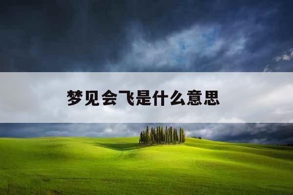 梦见会飞是什么意思  梦见会飞是什么意思