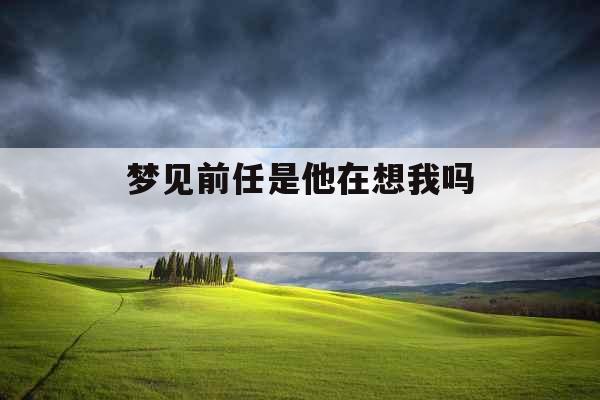 梦见前任是他在想我吗 