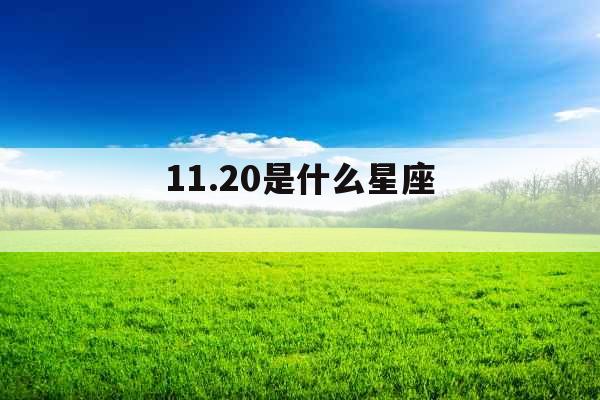 11.20是什么星座 