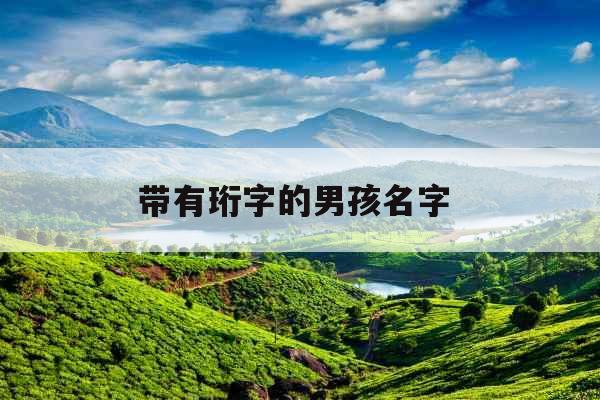 带有珩字的男孩名字 带有珩字的男孩名字