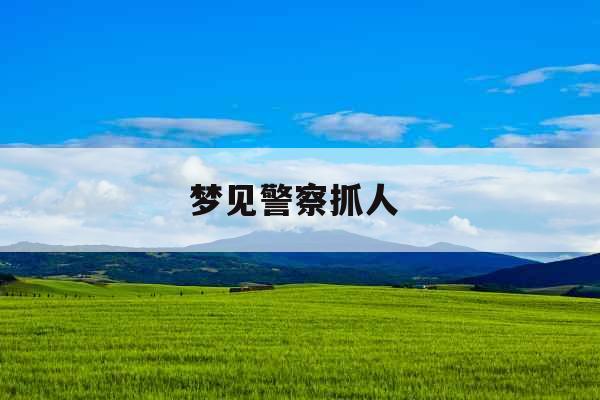 梦见警察抓人 梦见警察抓人