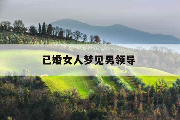 已婚女人梦见男领导 