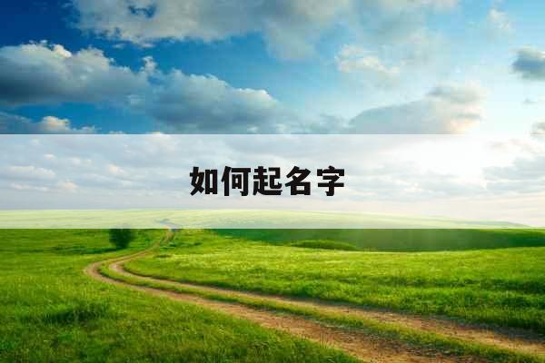 如何起名字  如何起名字