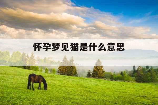 怀孕梦见猫是什么意思 