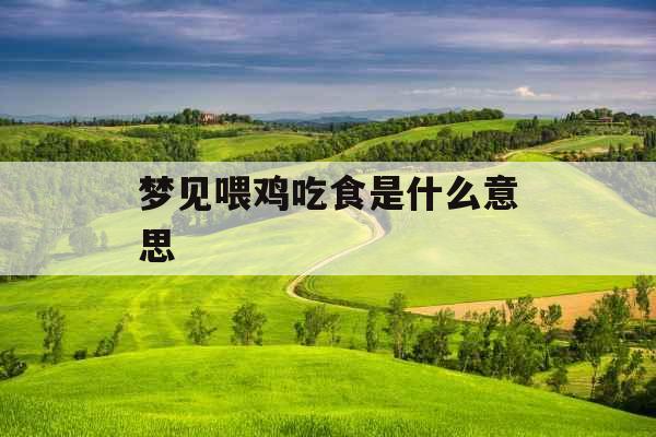 梦见喂鸡吃食是什么意思  梦见喂鸡吃食是什么意思