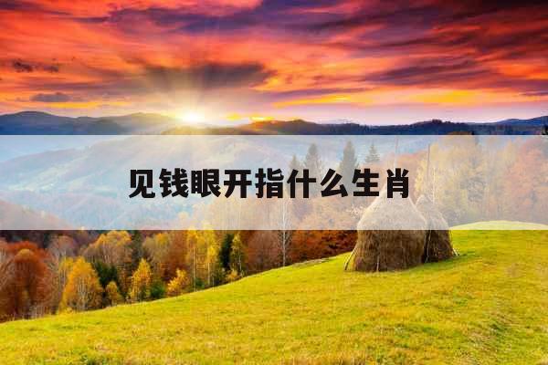 见钱眼开指什么生肖 