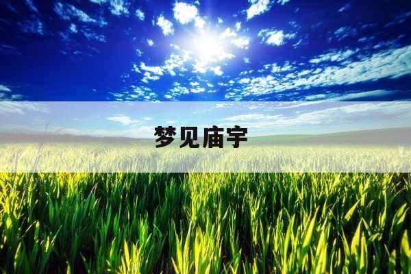 梦见庙宇 