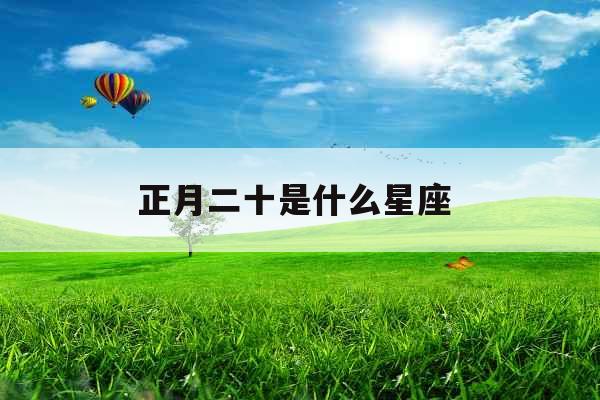 正月二十是什么星座 
