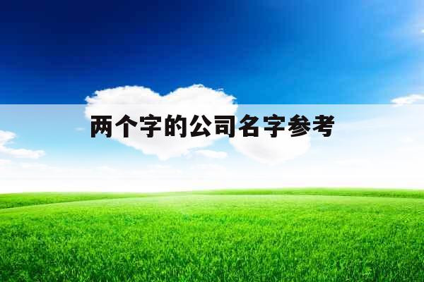 两个字的公司名字参考  两个字的公司名字参考