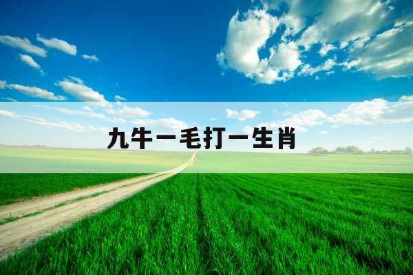 九牛一毛打一生肖 九牛一毛打一生肖