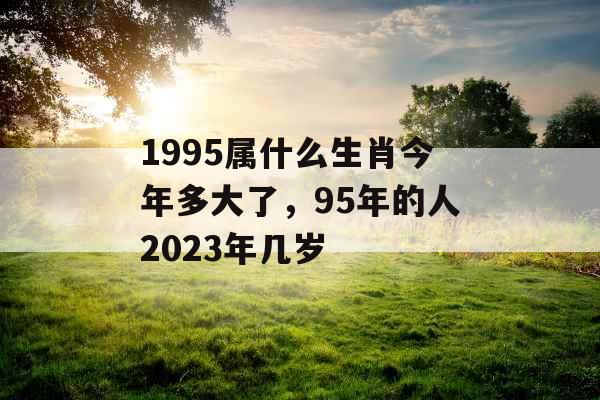 1995属什么生肖今年多大了，95年的人2023年几岁