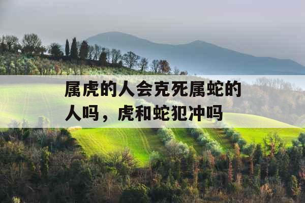 属虎的人会克死属蛇的人吗,虎和蛇犯冲吗 属虎的人会克死属蛇的人吗,虎和蛇犯冲吗