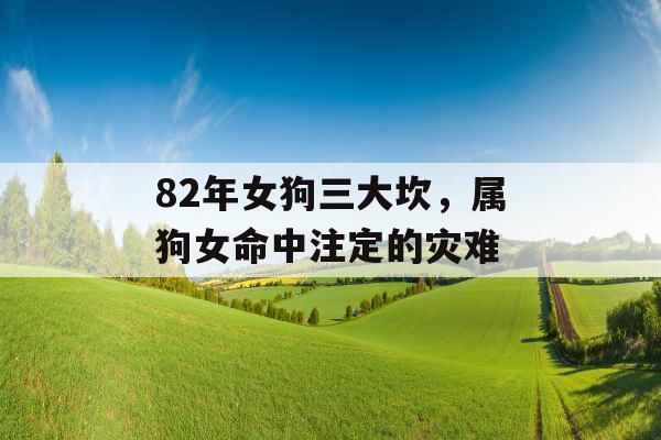 82年女狗三大坎，属狗女命中注定的灾难