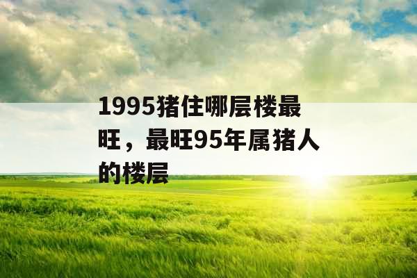 1995猪住哪层楼最旺，最旺95年属猪人的楼层