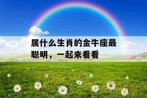 属什么生肖的金牛座最聪明，一起来看看